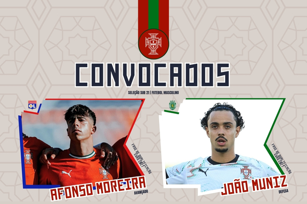 Afonso Moreira e João Muniz convocados para os Sub-21